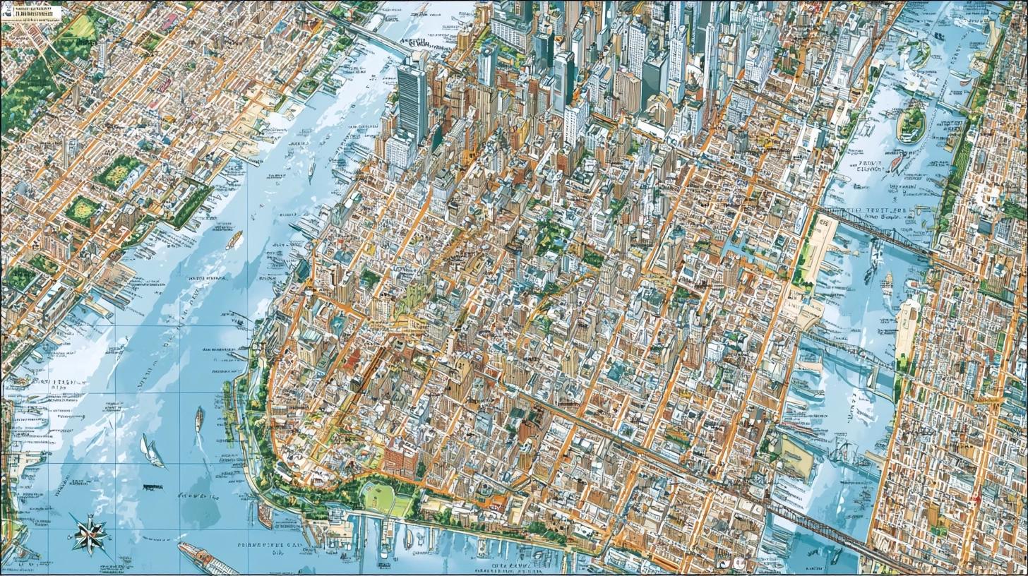 ub and tug map. Key Areas to Explore in Manhattan фото